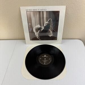 U2 Wide Awake In America USED 1984 EP Rock Vinyl Record ISL-90279